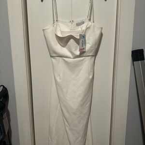 Elegant White Women's Dress